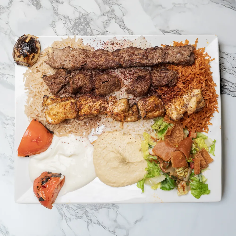 Mix BBQ 4 with kabab, chicken tikka and tenderloin tikka